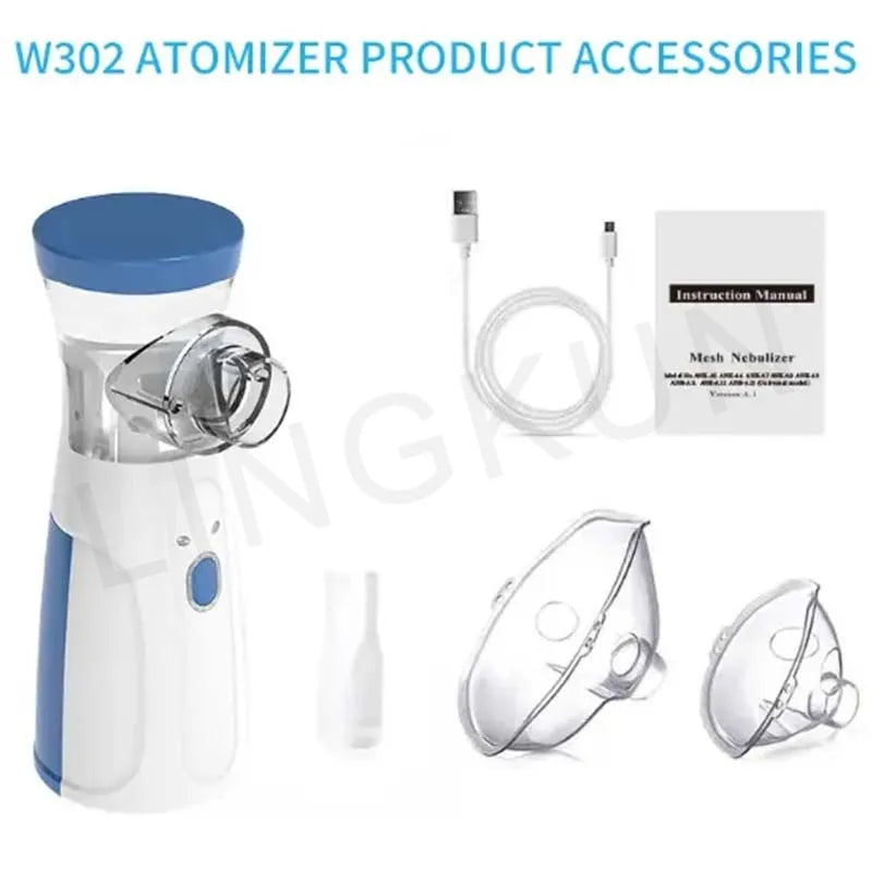 IDEABEL Health Care Mini Handheld Portable Asthma Inhale Nebulizer Ultrasonic Inalador Nebulizador For Children Adult