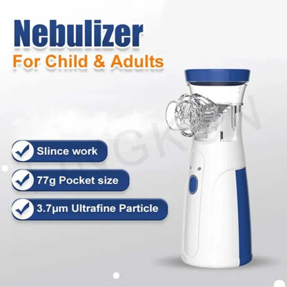 IDEABEL Health Care Mini Handheld Portable Asthma Inhale Nebulizer Ultrasonic Inalador Nebulizador For Children Adult