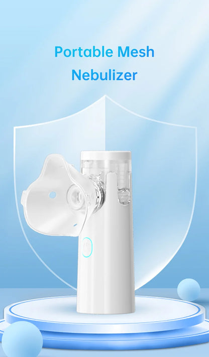 IDEABEL Health Care Mini Handheld Portable Asthma Inhale Nebulizer Ultrasonic Inalador Nebulizador For Children Adult
