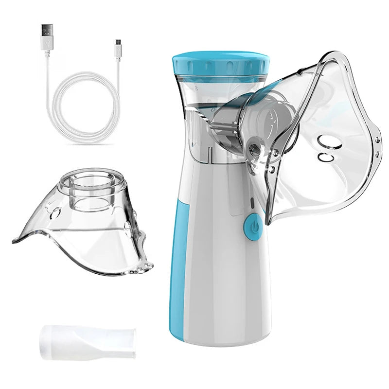IDEABEL Health Care Mini Handheld Portable Asthma Inhale Nebulizer Ultrasonic Inalador Nebulizador For Children Adult